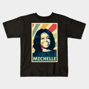 Michelle Obama Vintage Colors Kids T-Shirt